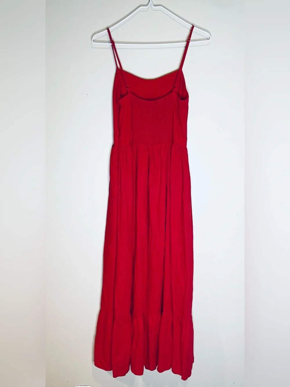 Vici Red Maxi Dress with Spaghetti Straps - Picture 5 of 13
